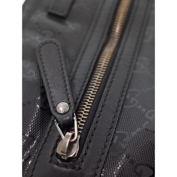 Gucci GG Implement Flat Messenger Bag Shoulder Bag Black - Picture 9 of 9